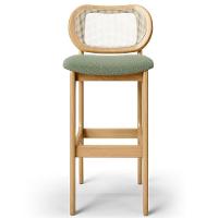 Kit 06 Banquetas Altas Para Cozinha Bancada Sala Tela Betta Fixa L02 Bouclê Oliva - Lyam - 3