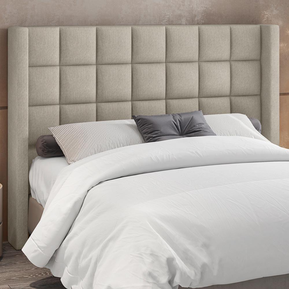 Cabeceira Cama Box Casal 140 Cm P05 Paris Linho Bege Escuro - 5