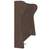 Cabeceira Cama Box Casal 140 Cm P05 Madrid Veludo Marrom - 3