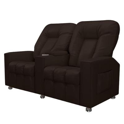 Poltrona Reclinável 2 Lugares Romeo F05 Marrom Lyam Decor