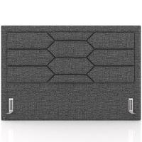 Cabeceira Cama Box Queen 160cm Estofada Nora P05 Linho Cinza Escuro - 5