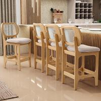 Kit 2 Banquetas Baixa Bar Cozinha Sala De Jantar Betta L02 Mel Tela Suede Bege - Lyam Decor - 6