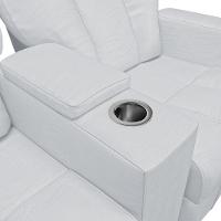 Poltrona Reclinável 2 Lugares Sala De Cinema Romeo F05 Facto Branco - 5