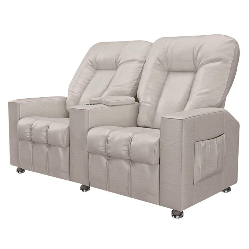 Poltrona Reclinável 2 Lugares Sala De Cinema Romeo F05 Facto Bege - 1
