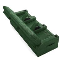 Poltrona Do Papai Reclinável Cinema 3 Lugares Manual Baú Usb Haifa F05 Facto Verde Musgo -lyam Decor - 2