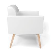 Kit 2 Poltronas Pés Palito Natural Marisa Corano Branco D03 - D'rossi - 7