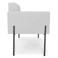 Poltrona Pé De Ferro Preto Para Sala Elisa Linho D03 - D'rossi Cor A05 Cinza - 3