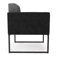 Poltrona Base Industrial Preto Elisa Preto-linho Grafite A26 D03 - D'rossi - 3