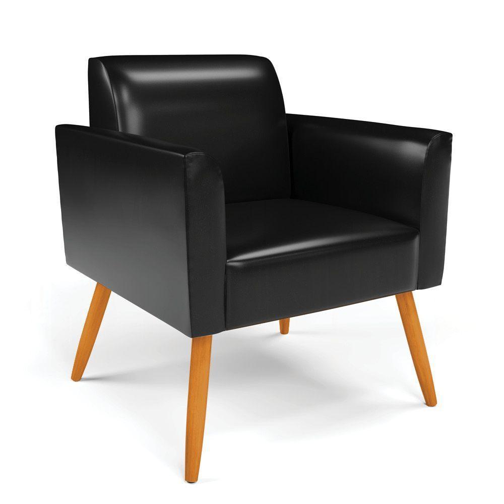 Poltrona Pés Palito Castanho Marisa Corano Preto D03 - D'rossi - 1