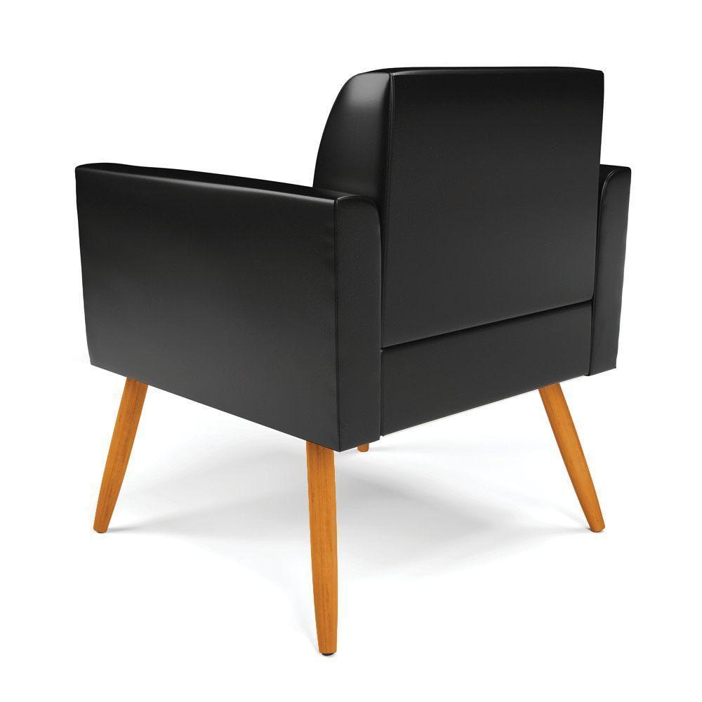 Poltrona Pés Palito Castanho Marisa Corano Preto D03 - D'rossi - 3