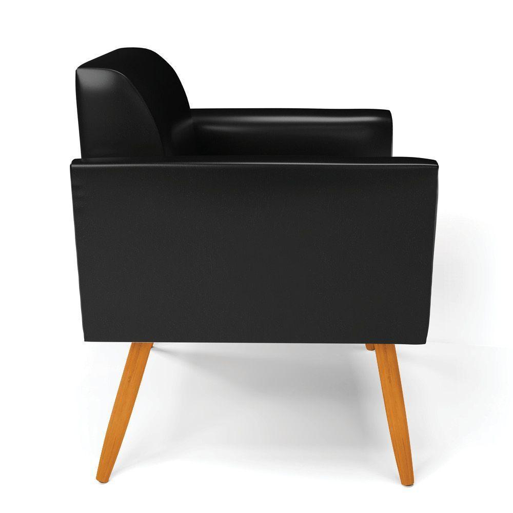 Poltrona Pés Palito Castanho Marisa Corano Preto D03 - D'rossi - 7