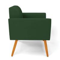 Kit 2 Poltronas Pés Palito Castanho Marisa Veludo Verde D03 - D'rossi - 7