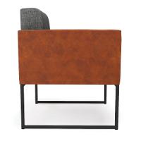 Poltrona Base Industrial Preto Elisa Nozes-linho Grafite A26 D03 - D'rossi - 7