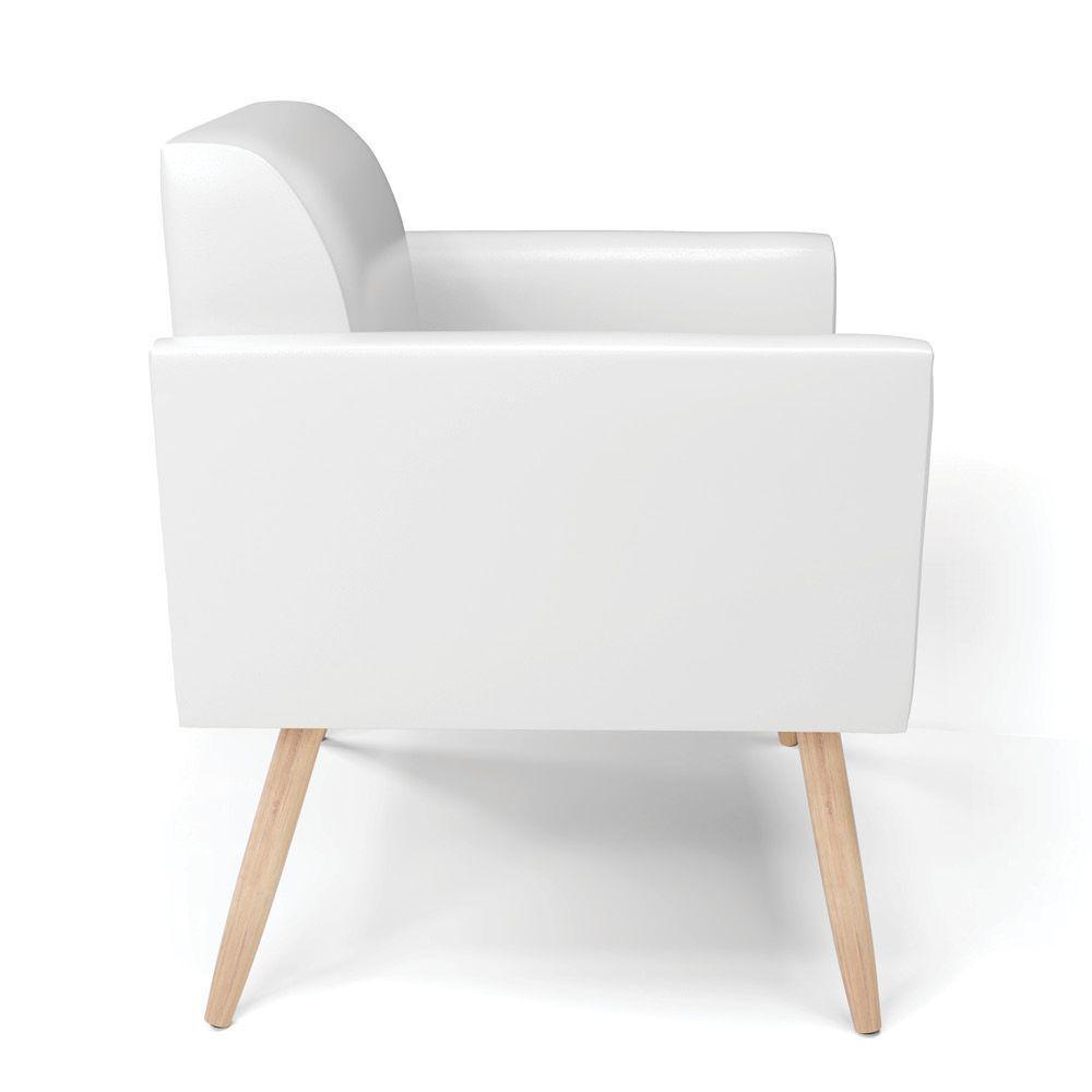 Kit 2 Poltronas Pés Palito Natural Marisa Corano D03 - D'rossi Cor Branco - 7