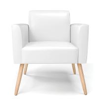 Kit 2 Poltronas Pés Palito Natural Marisa Corano D03 - D'rossi Cor Branco - 5