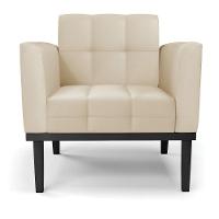 Poltrona Base De Madeira Fixa Preto Kit 2 Elisa Corino Bege D03 - D'rossi - 5