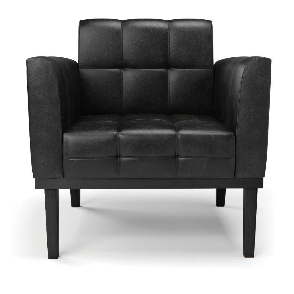 Poltrona Base De Madeira Fixa Preto Elisa Corano Preto D03 - D'rossi - 7