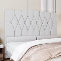 Cabeceira Para Cama Box King 193 Cm Amanda Corino Branco I02 - D'rossi - 3