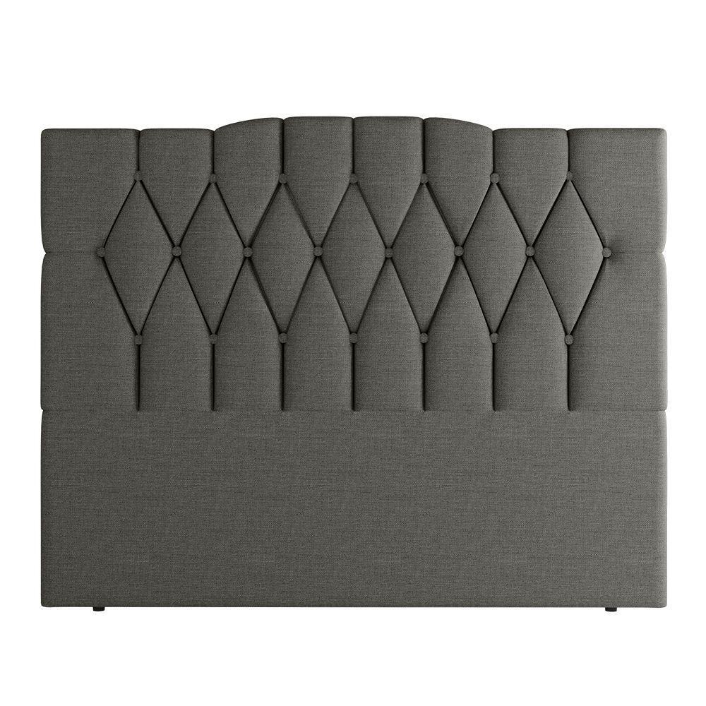 Cabeceira Para Cama Box Casal 140 Cm Amanda Linho Cinza I02 - D'rossi - 1