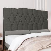 Cabeceira Para Cama Box Casal 140 Cm Amanda Linho Cinza I02 - D'rossi