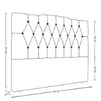 Cabeceira Para Cama Box Solteiro 90 Cm Amanda Linho Cinza I02 - D'rossi - 2