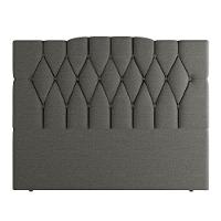 Cabeceira Para Cama Box Solteiro 90 Cm Amanda Linho Cinza I02 - D'rossi