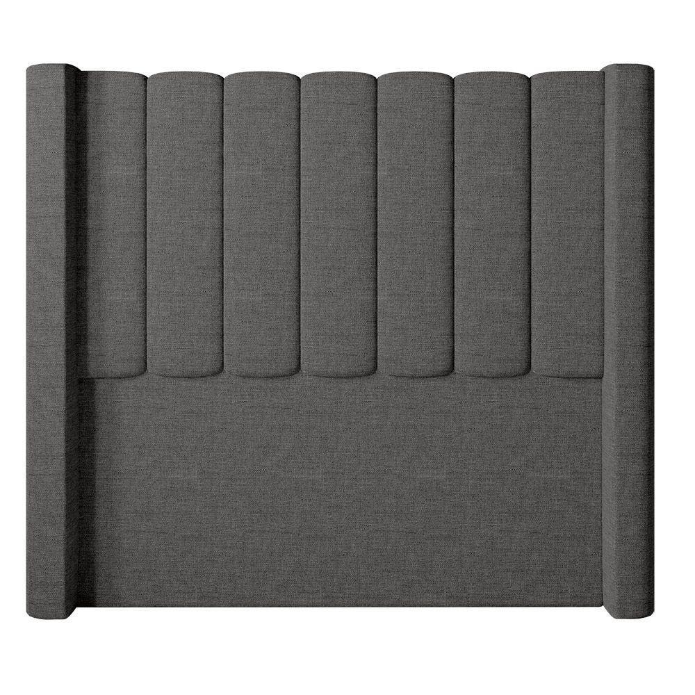 Cabeceira Para Cama Box King 193 Cm Rania Linho Cinza I02 - D'rossi - 4