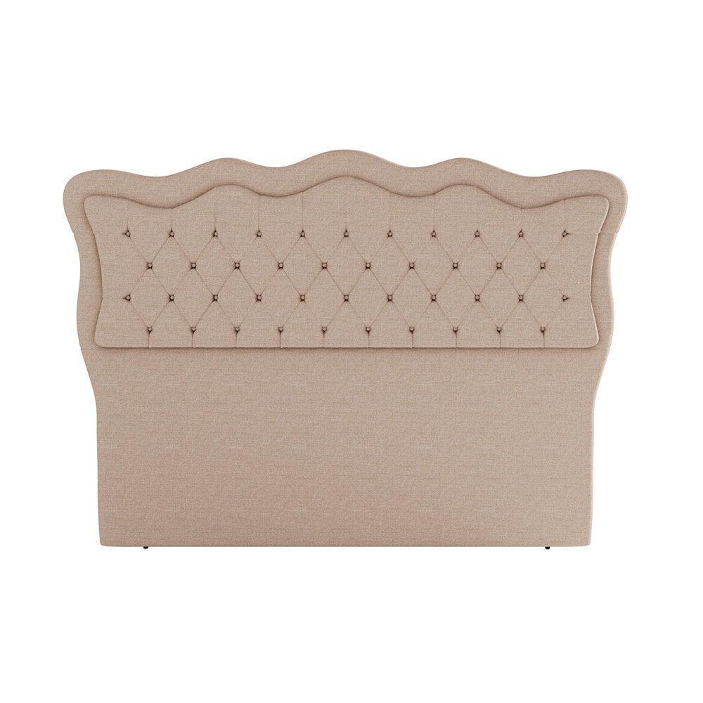 Cabeceira Para Cama Box Casal 140 Cm Eliza Linho Bege I02 - D'rossi - 2