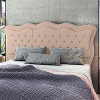 Cabeceira Para Cama Box Casal 140 Cm Eliza Linho Bege I02 - D'rossi - 3