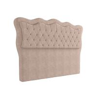 Cabeceira Para Cama Box Queen 160 Cm Eliza Veludo Bege I02 - D'rossi - 1