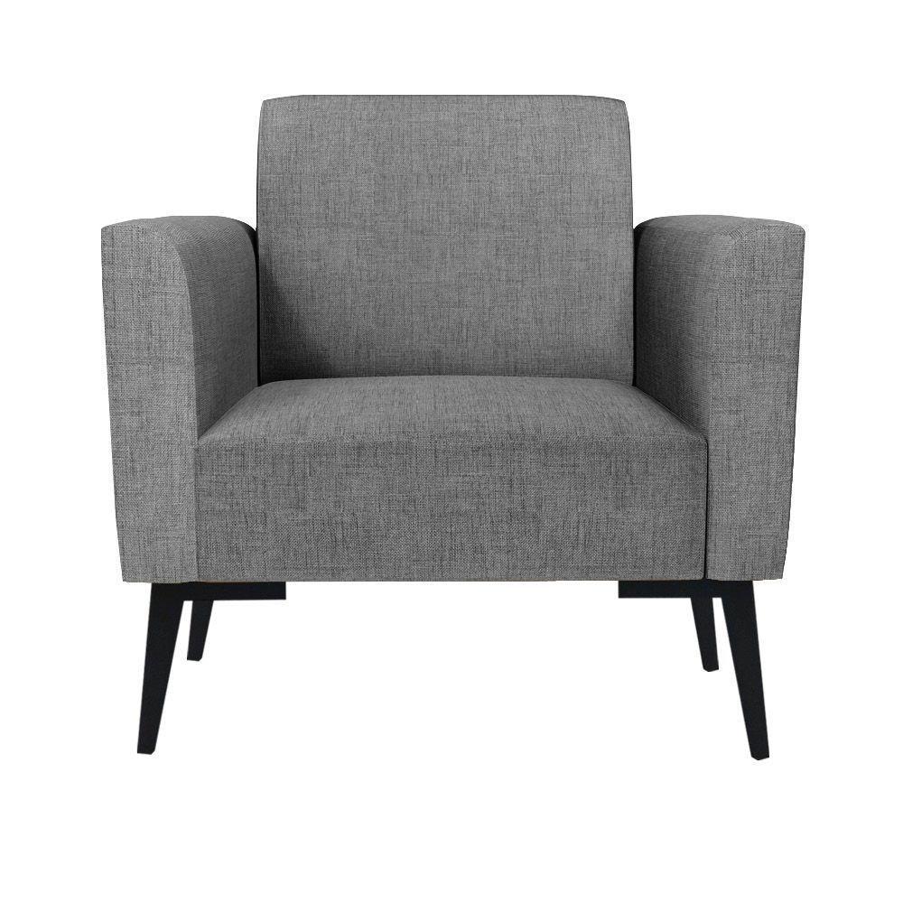 Poltrona Pés Villach Marisa Linho Grafite A26 D03 - D'rossi - 5