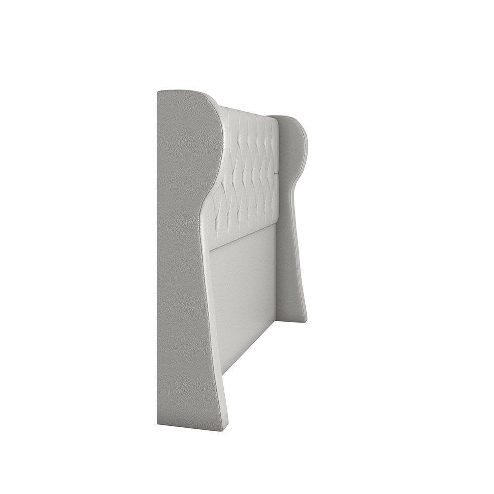 Cabeceira Para Cama Box Solteiro 90 Cm Beatriz Corino Branco I02 - D'rossi - 3