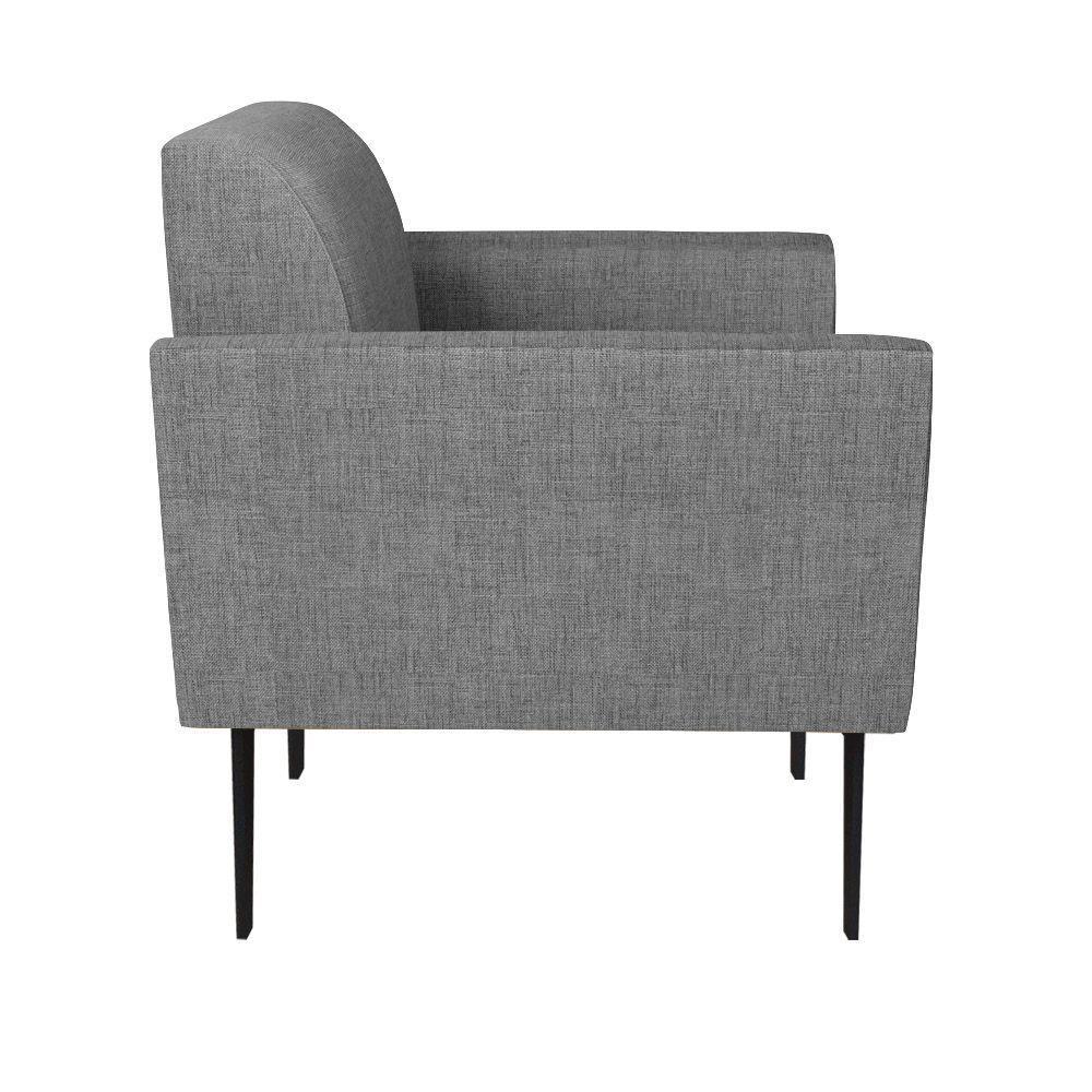 Kit 2 Poltronas Pés Villach Marisa Linho Grafite A26 D03 - D'rossi - 4