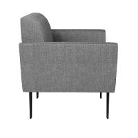 Kit 2 Poltronas Pés Villach Marisa Linho Grafite A26 D03 - D'rossi