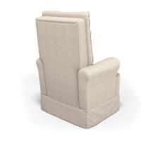 Poltrona De Amamentação Laura Linho Areia Tc183 Base Balanço De Madeira G01 - D'rossi - 3