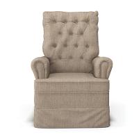 Poltrona De Amamentação Balanço E Puff Laura Base Madeira Linho Bege Tb193 G01 - D'rossi - 5