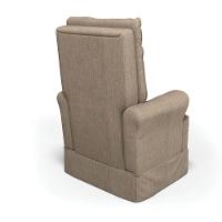 Poltrona De Amamentação Balanço E Puff Laura Base Madeira Linho Bege Tb193 G01 - D'rossi - 8