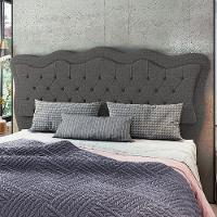 Cabeceira Para Cama Box Queen 160 Cm Eliza Linho Cinza I02 - D'rossi - 5