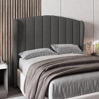 Cabeceira Para Cama Box Casal 140 Cm Angel Linho Cinza I02 - D'rossi - 5