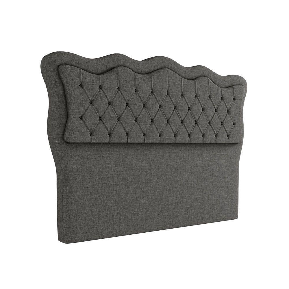 Cabeceira Para Cama Box Solteiro 90 Cm Eliza Linho Cinza I02 - D'rossi - 1