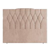 Cabeceira Para Cama Box King 193 Cm Amanda Cm Veludo Bege I02 - D'rossi