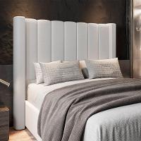 Cabeceira Para Cama Box Queen 160 Cm Rania Corino Branco I02 - D'rossi - 5