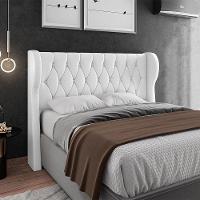Cabeceira Para Cama Box King 193 Cm Beatriz Corino Branco I02 - D'rossi - 3