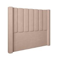 Cabeceira Para Cama Box Solteiro 90 Cm Rania Veludo Bege I02 - D'rossi - 1