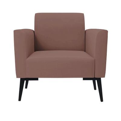 Poltrona Pés Villach Marisa Veludo Rosê D03 - D'rossi