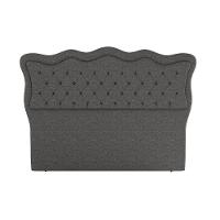 Cabeceira Para Cama Box King 193 Cm Eliza Linho Cinza I02 - D'rossi