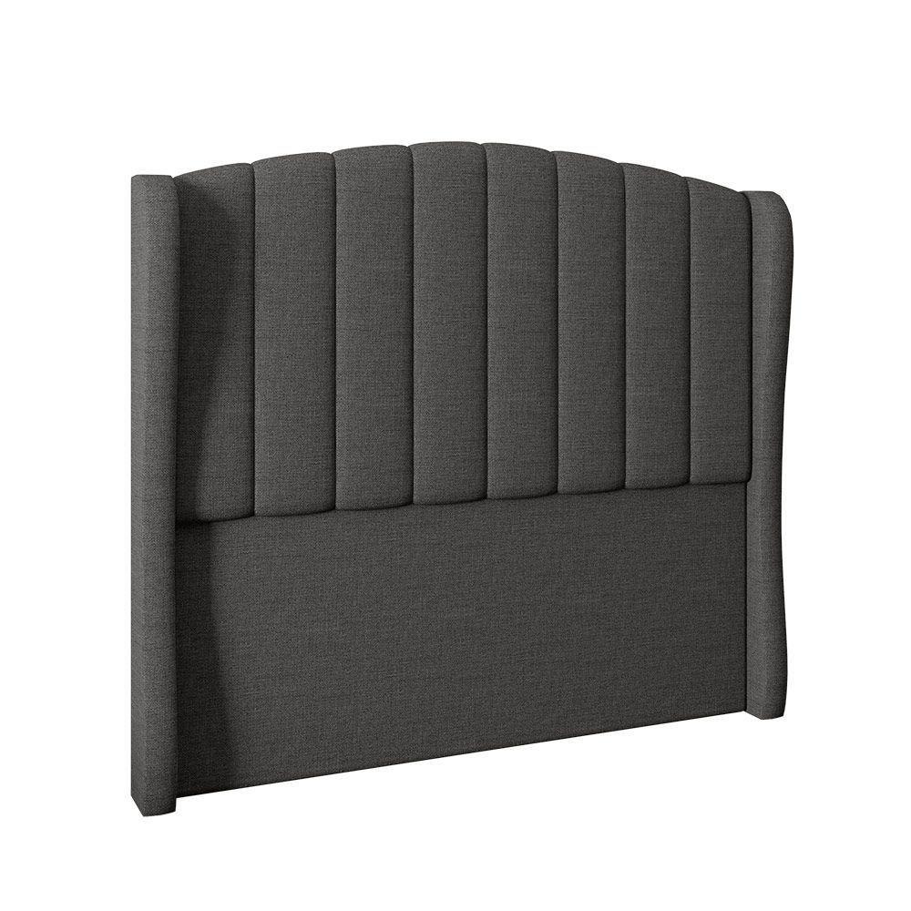 Cabeceira Para Cama Box Queen 160 Cm Angel Linho Cinza I02 - D'rossi - 1