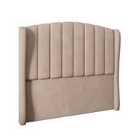 Cabeceira Para Cama Box Casal 140 Cm Angel Veludo Bege I02 - D'rossi - 1