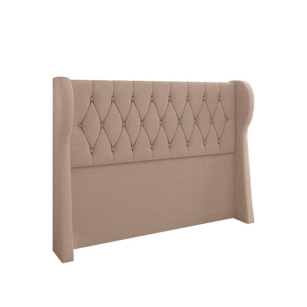 Cabeceira Para Cama Box Queen 160 Cm Beatriz Linho Bege I02 - D'rossi - 1