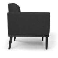 Poltrona Base De Madeira Fixa Preto Elisa Corino D03 - D'rossi Cor Preto - 7